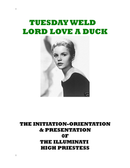 Tuesday Weld Lord Love a Duck