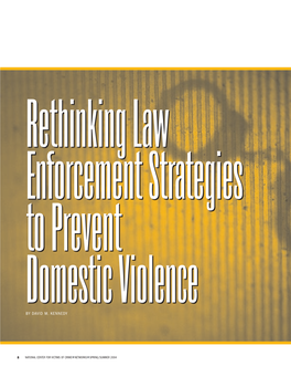 Rethinking Law Enforcement Strategies to Prevent Domestic