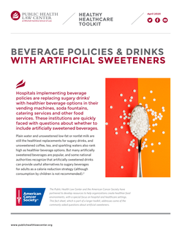Beverage Policies & Drinks with Artificial Sweeteners