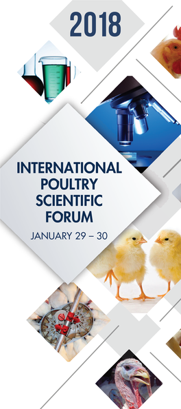 International Poultry Scientific Forum January 29 – 30