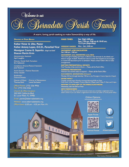 St. Bernadette Parish Family…