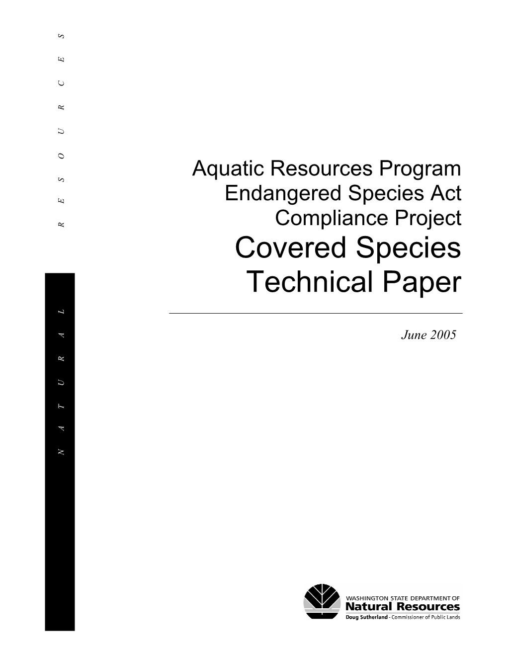 Covered Species Technical Paper