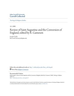 Review of Saint Augustine and the Conversion of England, Edited by R