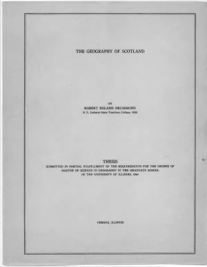 The Geography of Scotland Thesis