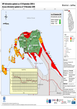 Humanitarian Access and IDP Map As of 15 Nov 2008