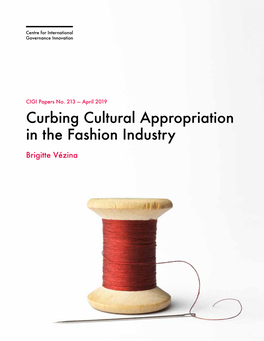 Curbing Cultural Appropriation in the Fashion Industry