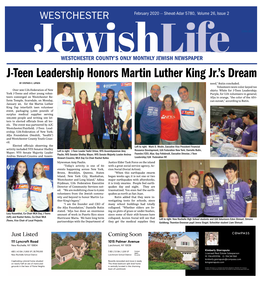 J-Teen Leadership Honors Martin Luther King Jr.’S Dream by STEPHEN E