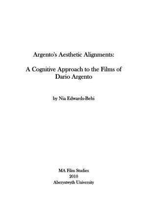 Argento's Aesthetic Alignments