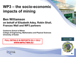 The Socio-Economic Impacts of Mining