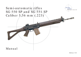 Semi-Automatic Rifles SG 550 SP and SG 551 SP Caliber 5,56 Mm