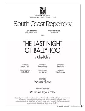 The Last Night of Ballyhoo