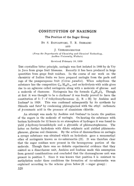 Constitution of Naringin
