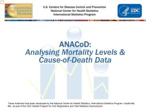 Anacod: Analysing Mortality Levels & Cause-Of-Death Data
