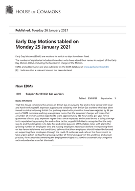 View Early Day Motions PDF File 0.12 MB