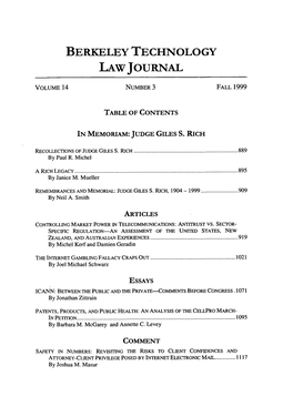 Berkeley Technology Law Journal