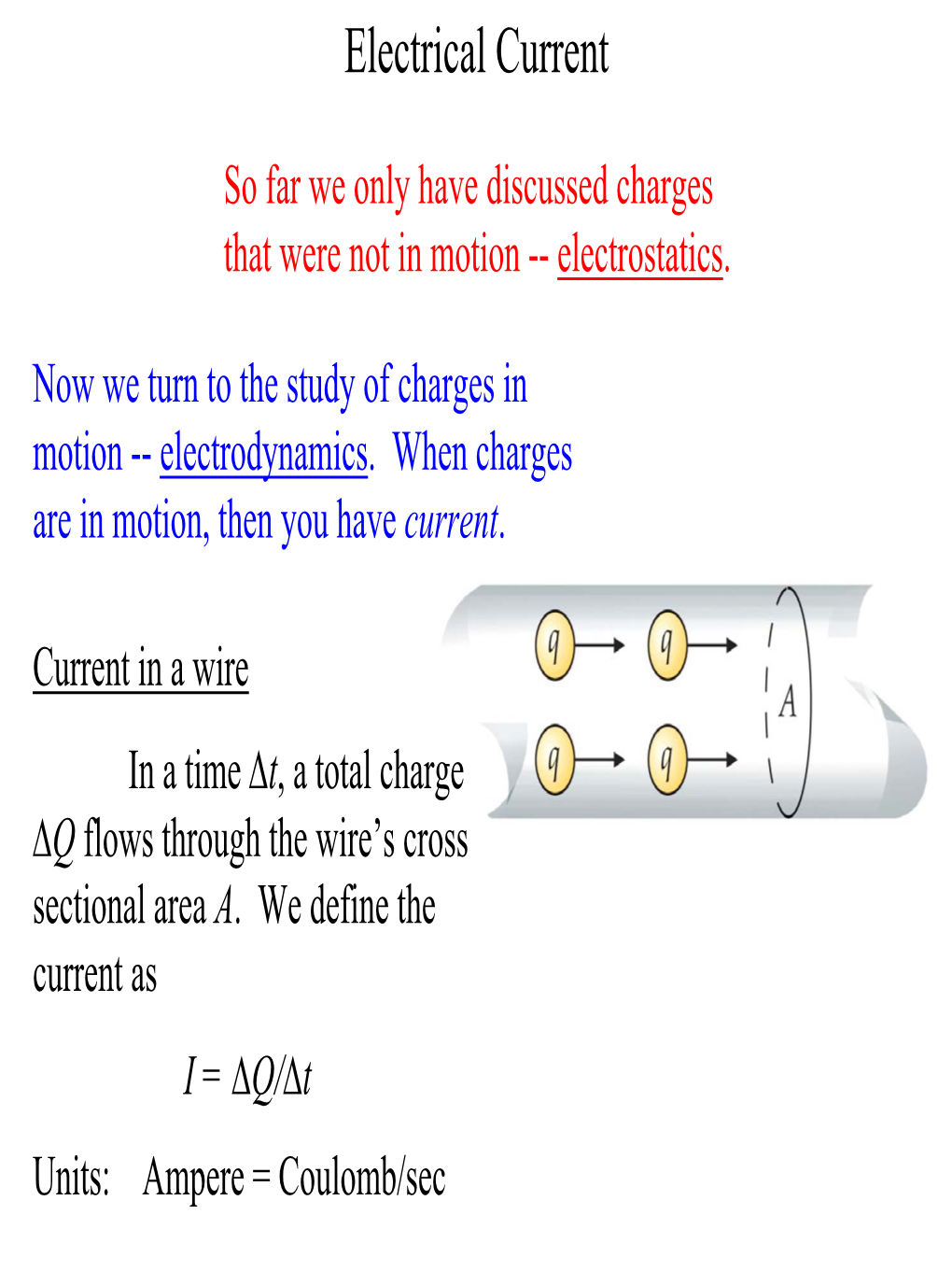 Electrical Current