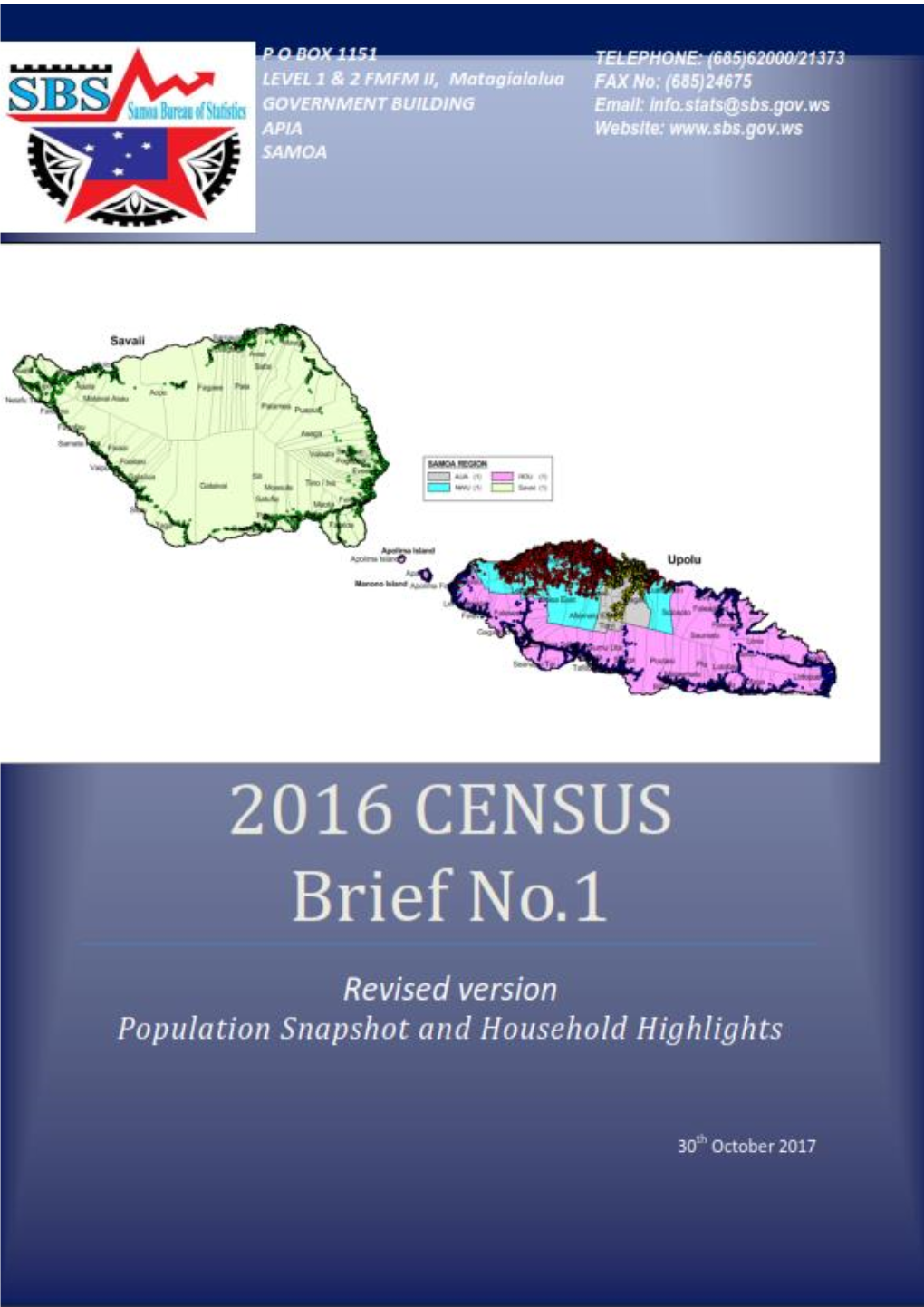 2016 Census Brief No.1