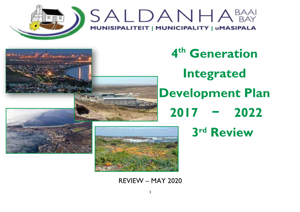 4Th Generation Integrated Development Plan 2017 – 3Rd Review Reamendment 2022