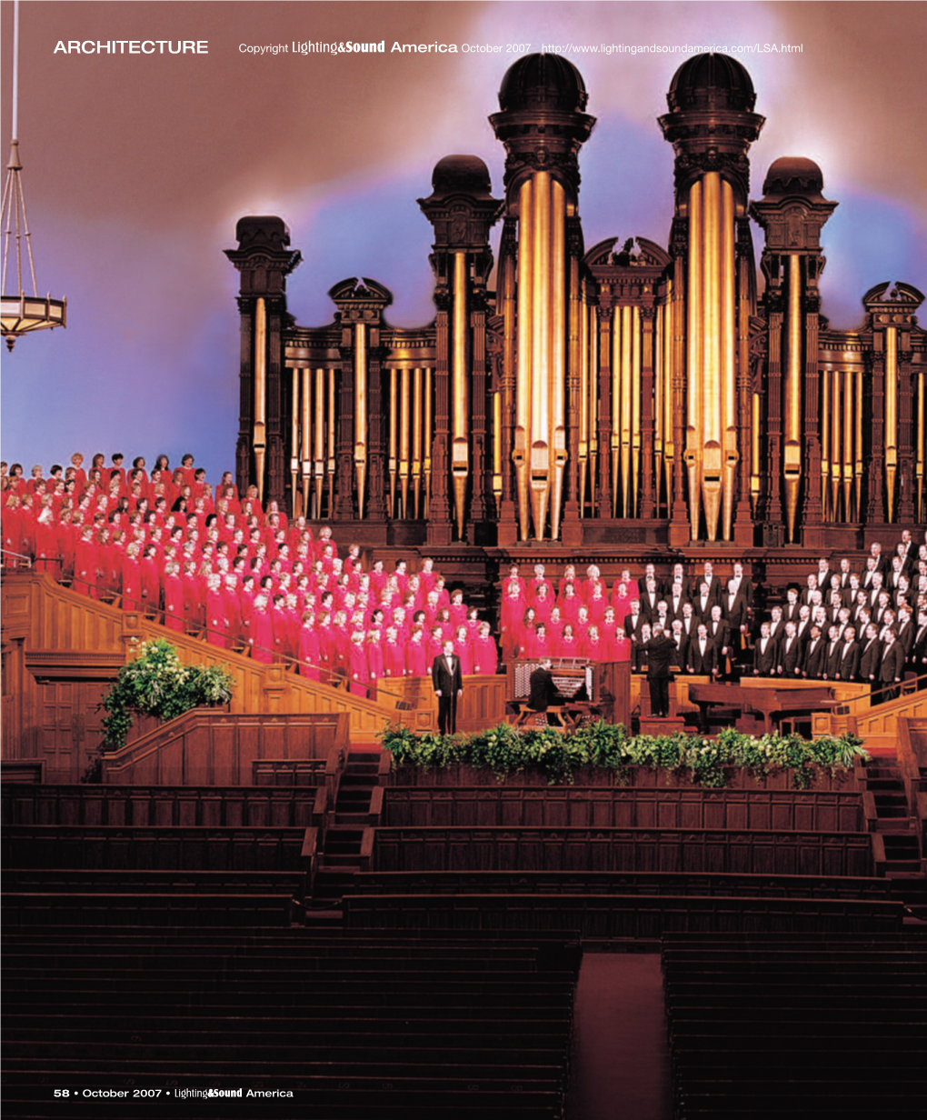 The Historic Salt Lake Tabernacle of the Church of Jesus Christ of Latter