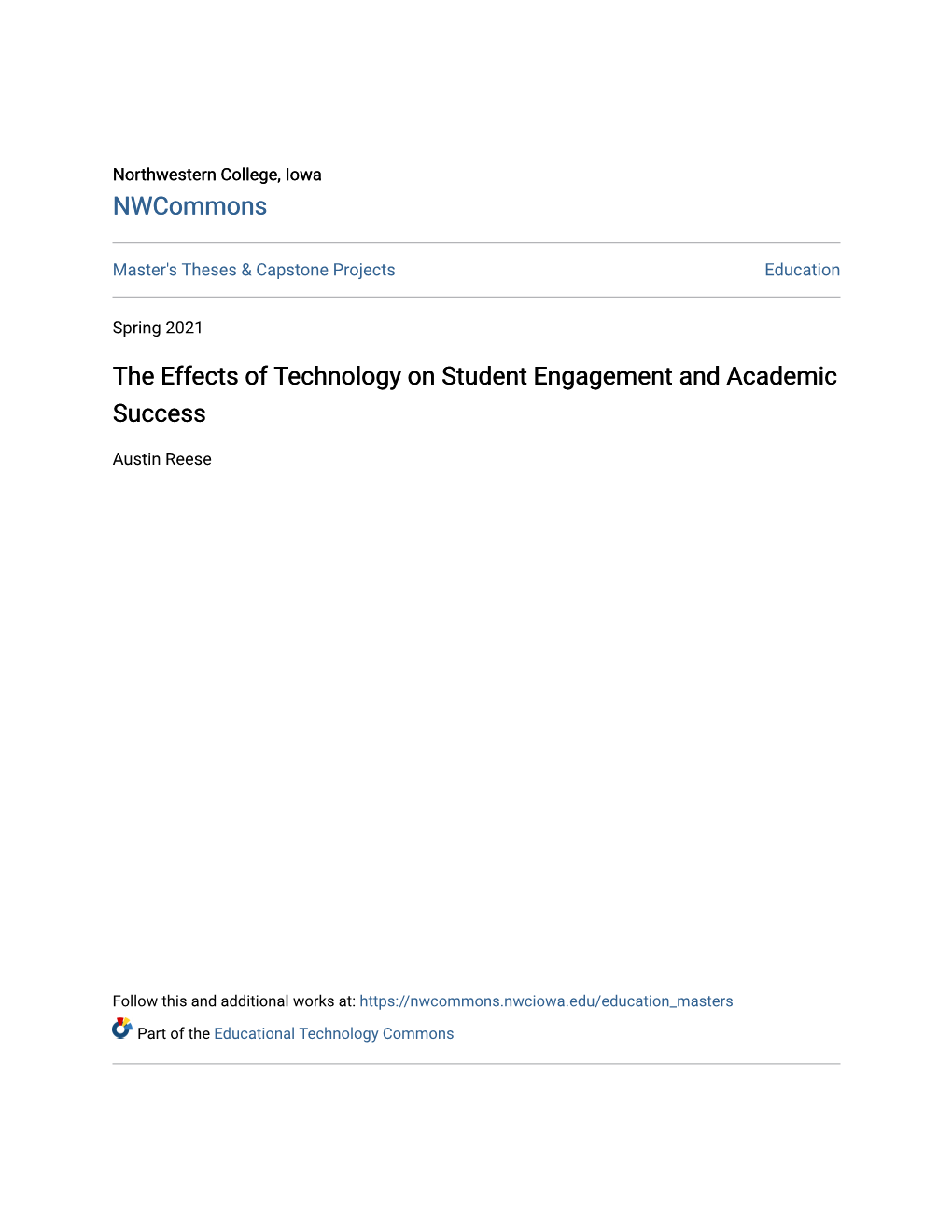 The Effects of Technology on Student Engagement and Academic Success