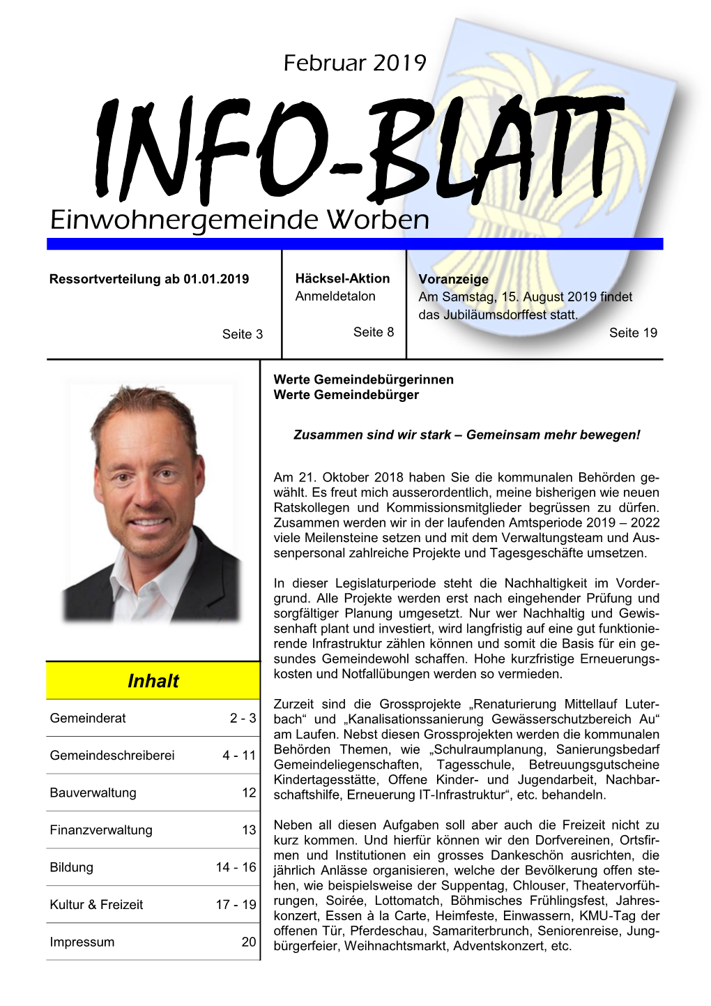 Infoblatt Februar I/2019