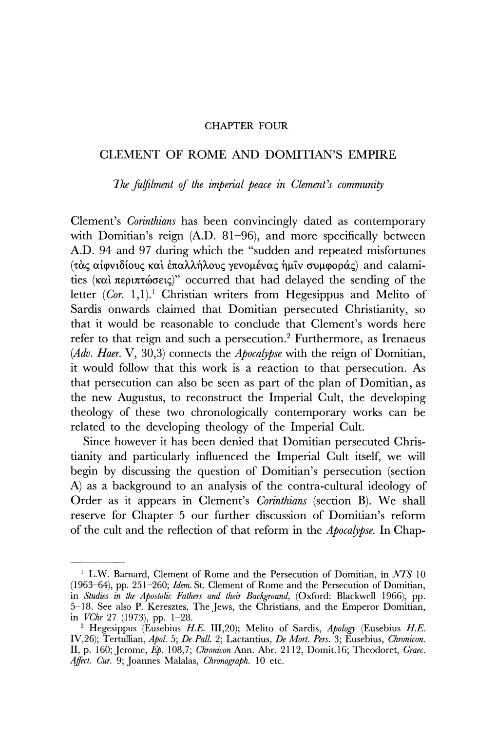CLEMENT of ROME and DOMITIAN's EMPIRE 7He .Fo!