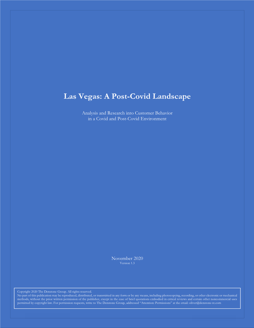 Las Vegas: a Post-Covid Landscape