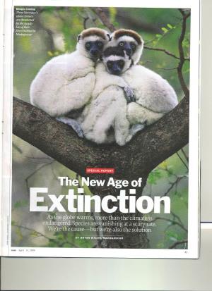The New Age of Extinction