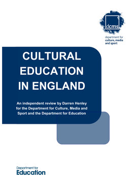 Cultural Education in England