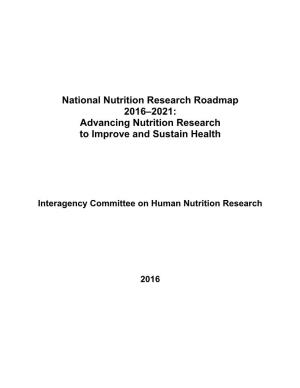 National Nutrition Research Roadmap 2016–2021