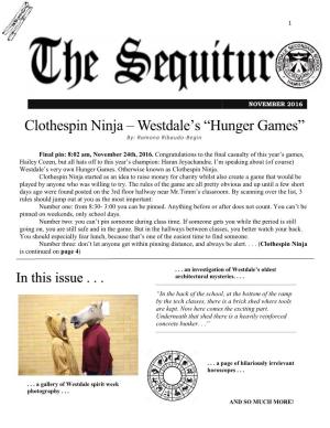 Clothespin Ninja – Westdale's