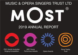 Music & Opera Singers Trust Ltd 2019 Annual Report
