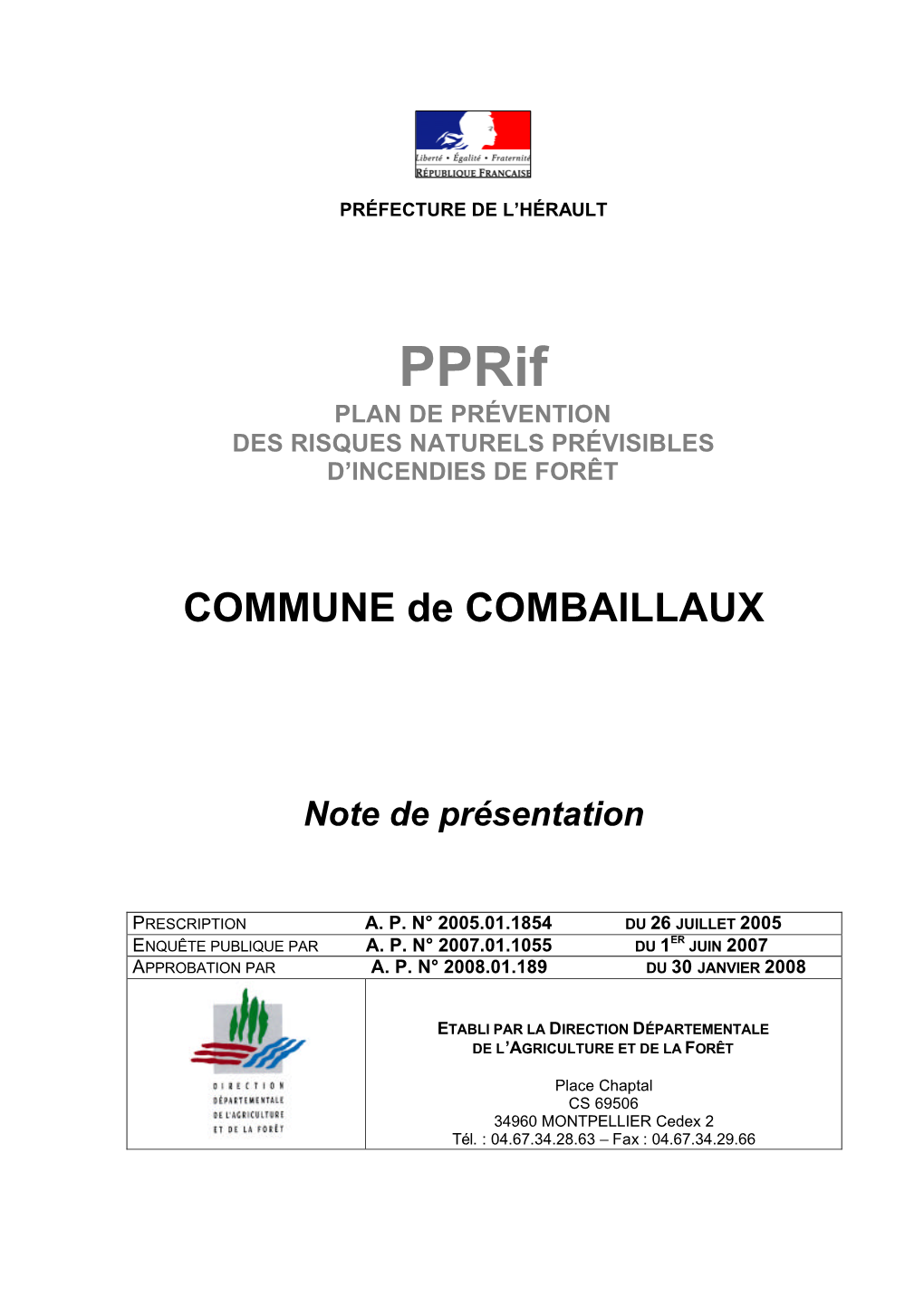 COMMUNE De COMBAILLAUX