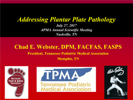 Addressing Plantar Plate Technology