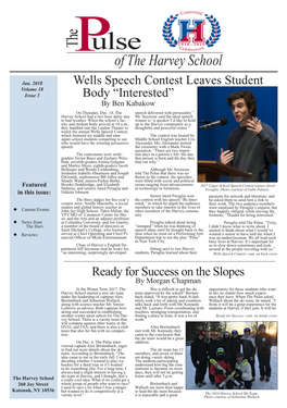 Wells Speech Contest Leaves Student Body