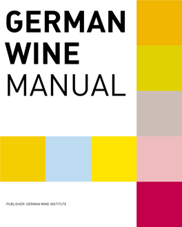 German Wine Institute Contents