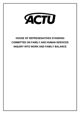 The ACTU Welcomes