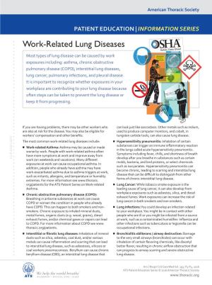 Work-Related Lung Diseases