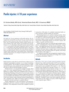 Penile Injuries: a 10-Year Experience