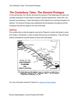The Canterbury Tales: the General Prologue