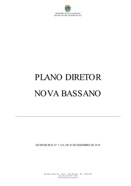 Plano Diretor Nova Bassano