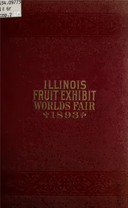 Report of the Illinois Horticultural Board Fruit Exhibit at the World's
