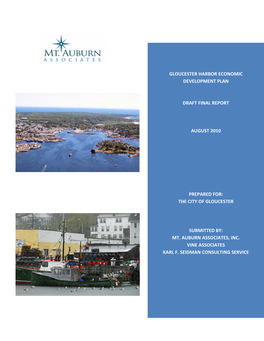 Draft Final Report Gloucester Harbor Economic Development Plan