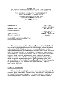 P-B-291 (Claimant-Appellant) FORMERLY JOHN R