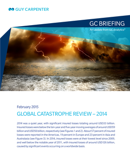 Global Catastrophe Review – 2014