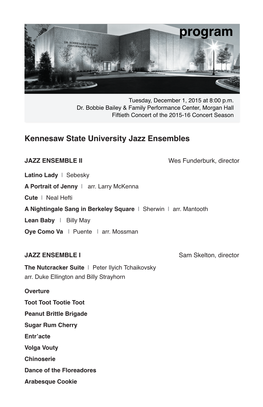 Kennesaw State University Jazz Ensembles