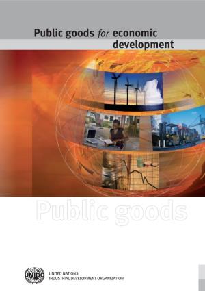 Public Goods for Economic Development