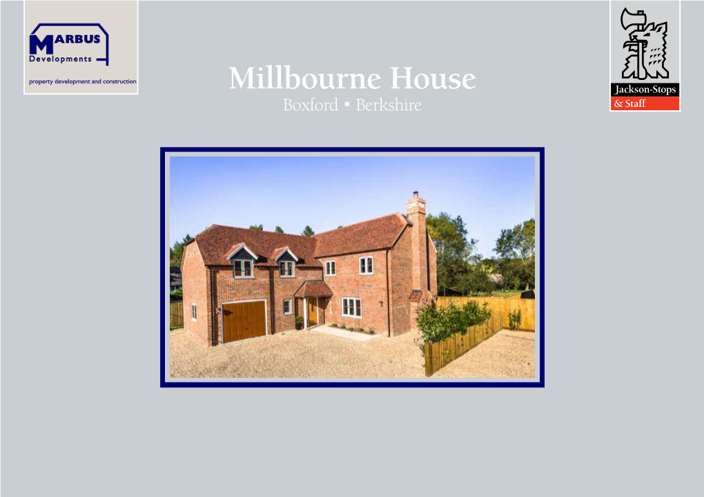Millbourne House Boxford • Berkshire an Attractive Individually Designed New Build Family House in the Centre of an Excellent Rural Village Overlooking Water Meadows