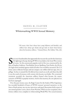 Whitewashing WWII Sexual Memory