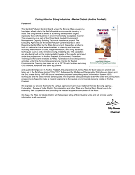 Zoning Atlas for Siting Industries - Medak Distirct (Andhra Pradesh) Foreword